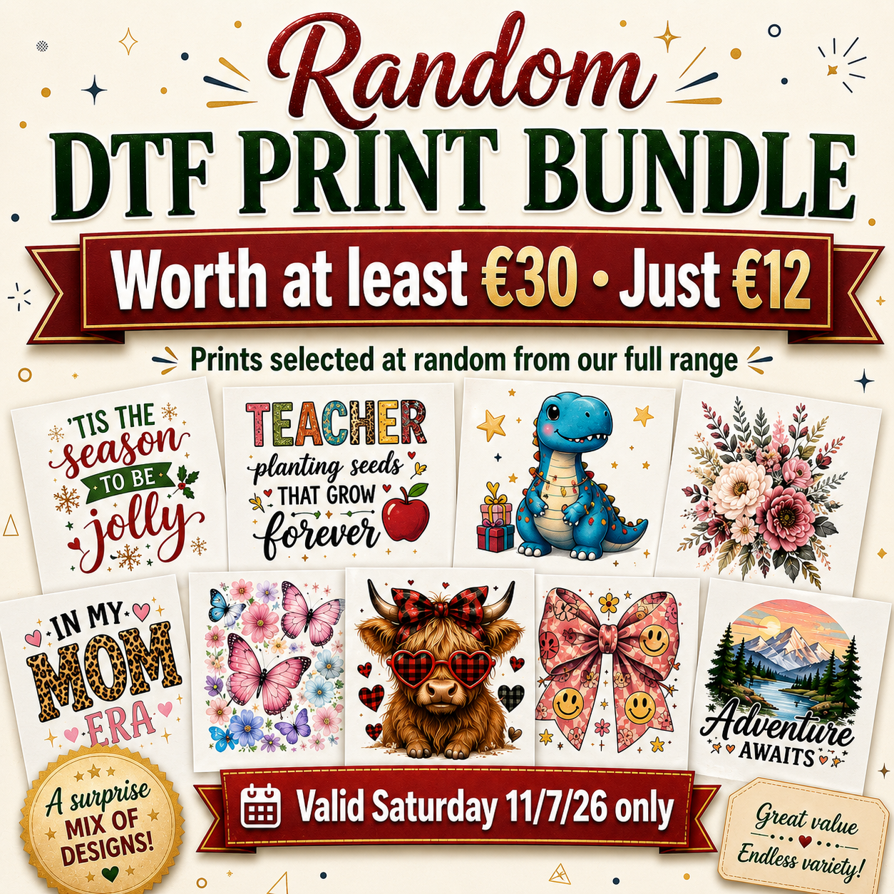 Mixed Theme DTF Value Bundle