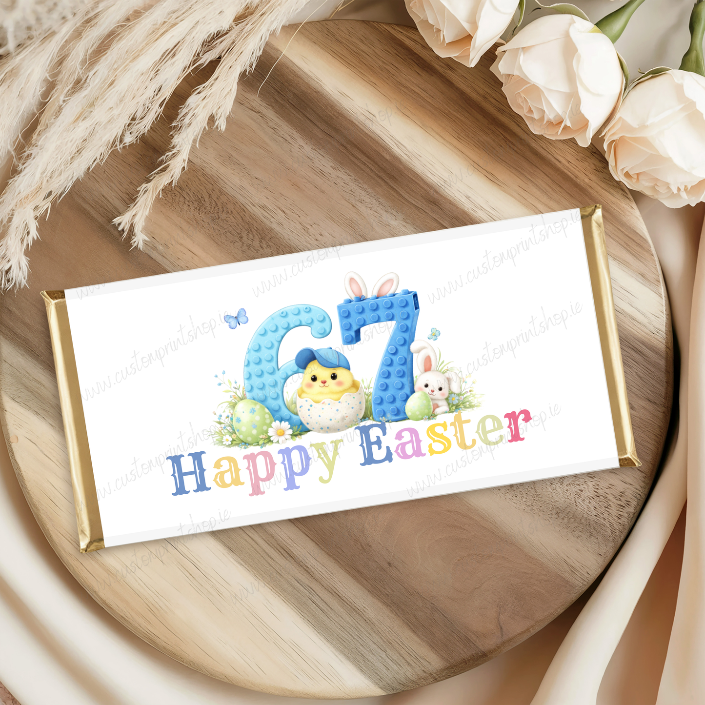 DIGITAL FILE - Easter Chocolate Bar Wrappers x13
