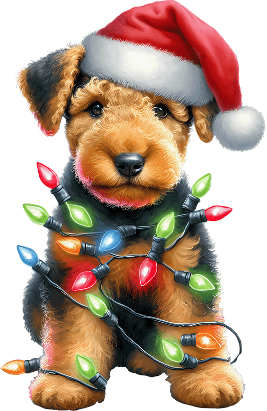 Dog Breed Christmas Lights DTF Transfer