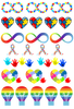Autism Symbols - 13.5*20cm UV DTF Sheet