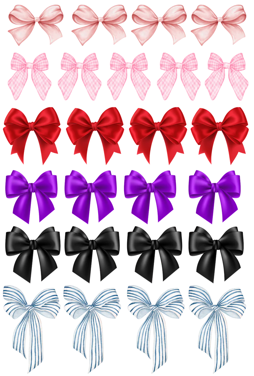 Bows - 13.5*20cm UV DTF Sheet