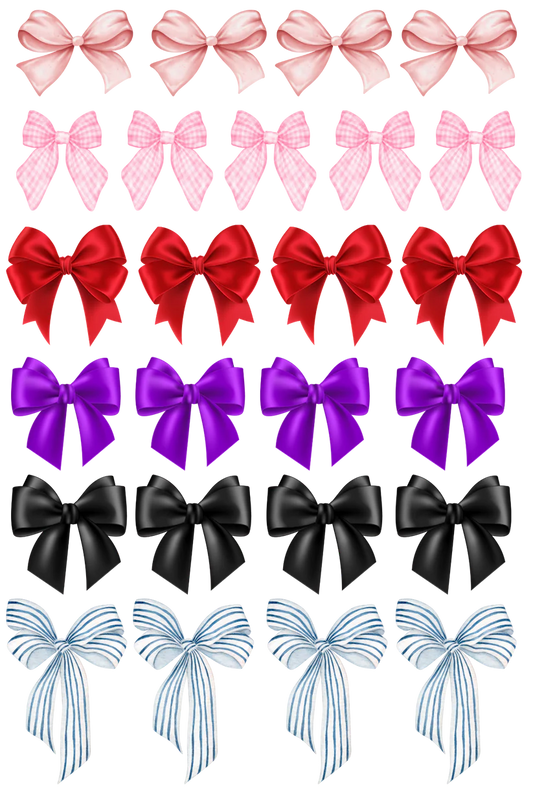 Bows - 13.5*20cm UV DTF Sheet