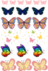 Butterflies - 13.5*20cm UV DTF Sheet