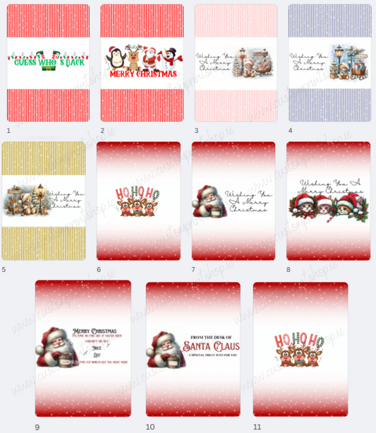 DIGITAL FILE - Christmas Chocolate bar sleeves/wrapper BUNDLE