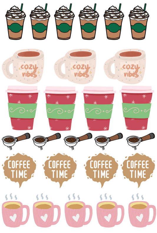 Coffee - 13.5*20cm UV DTF Sheet