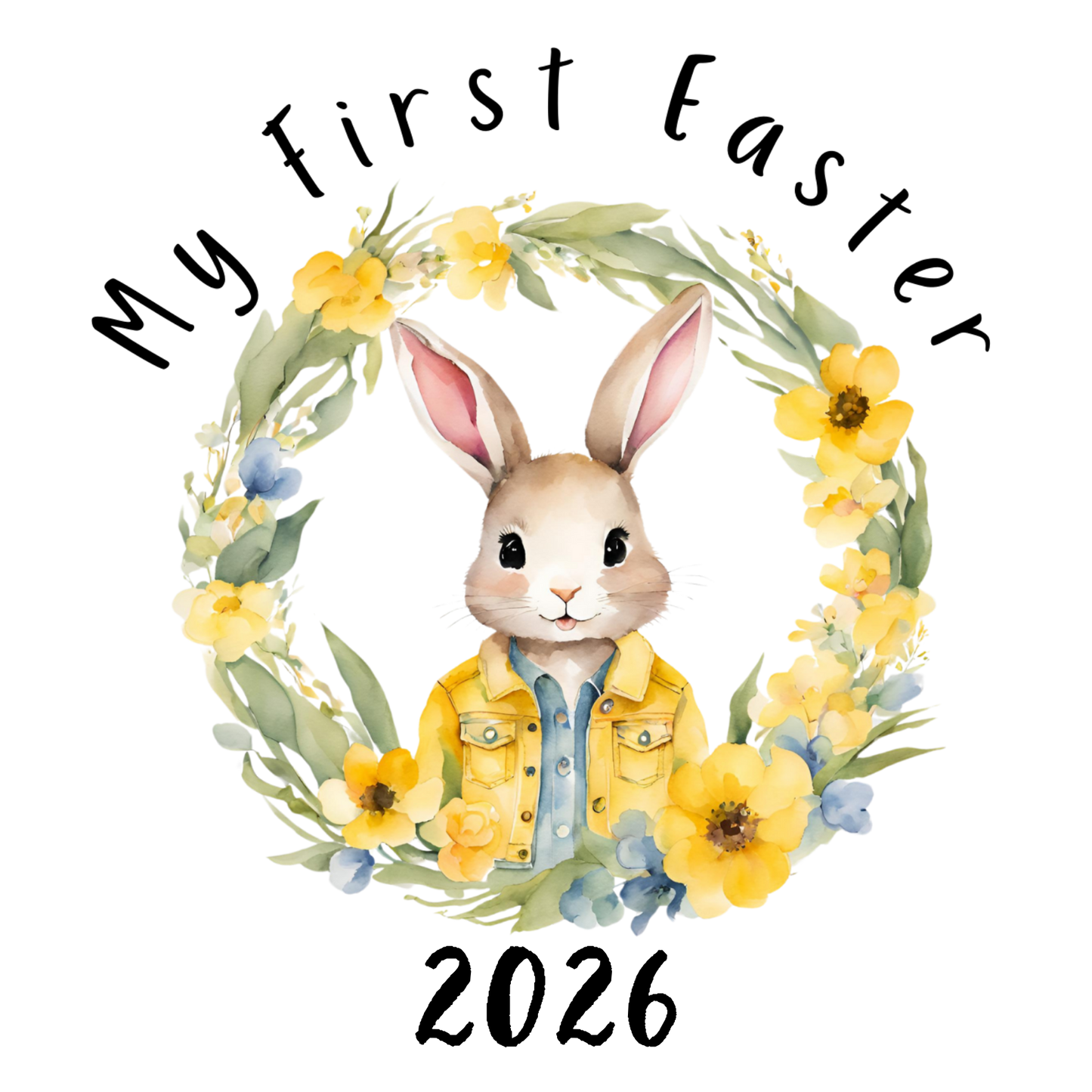 DIGITAL FILE - My First Easter 2026 Black Text