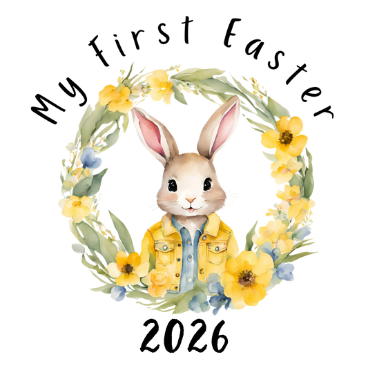 DIGITAL FILE - My First Easter 2026 Black Text