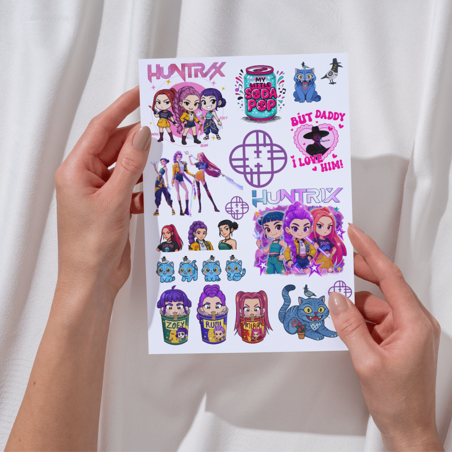 KPop Demon Hunters A4 size DTF Sheet