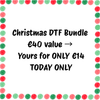 Bundle of Christmas DTF worth €40
