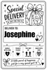 10 Pack of Printed Personalised Christmas Gift Labels