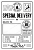 10 Pack of Printed Personalised Christmas Gift Labels