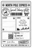 10 Pack of Printed Personalised Christmas Gift Labels