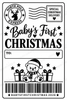 10 Pack of Printed Personalised Christmas Gift Labels