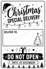 10 Pack of Printed Personalised Christmas Gift Labels
