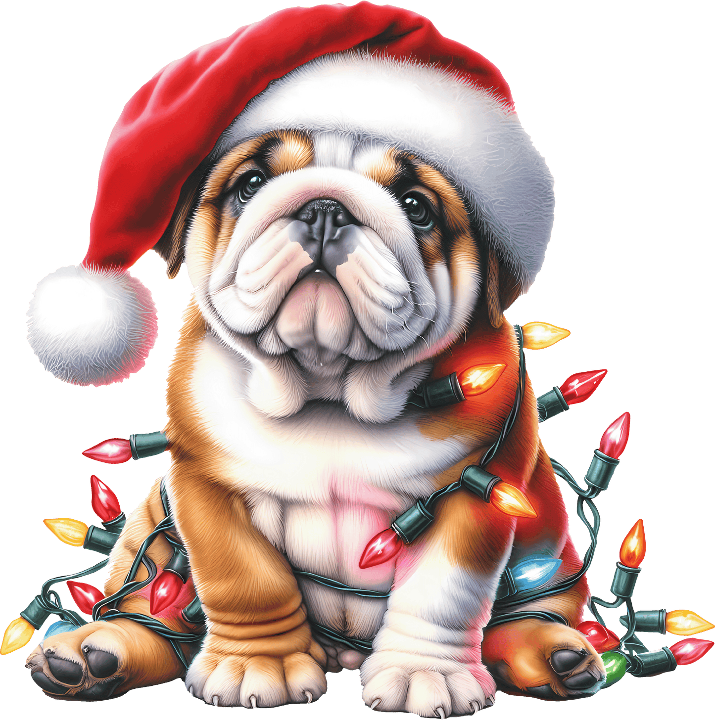 Dog Breed Christmas Lights DTF Transfer