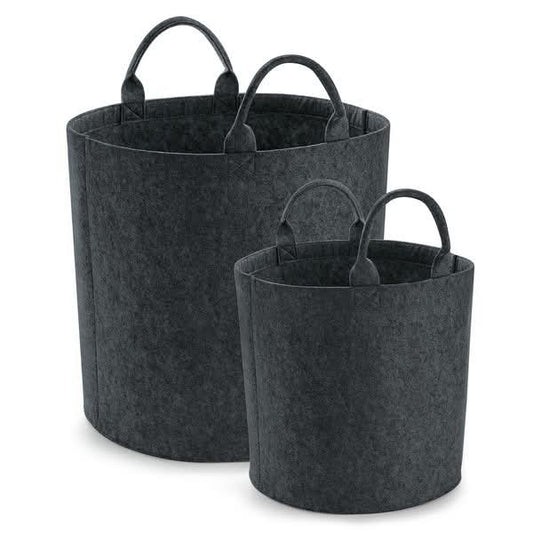 Bundle of 4 Dark Grey BagBase Trugs
