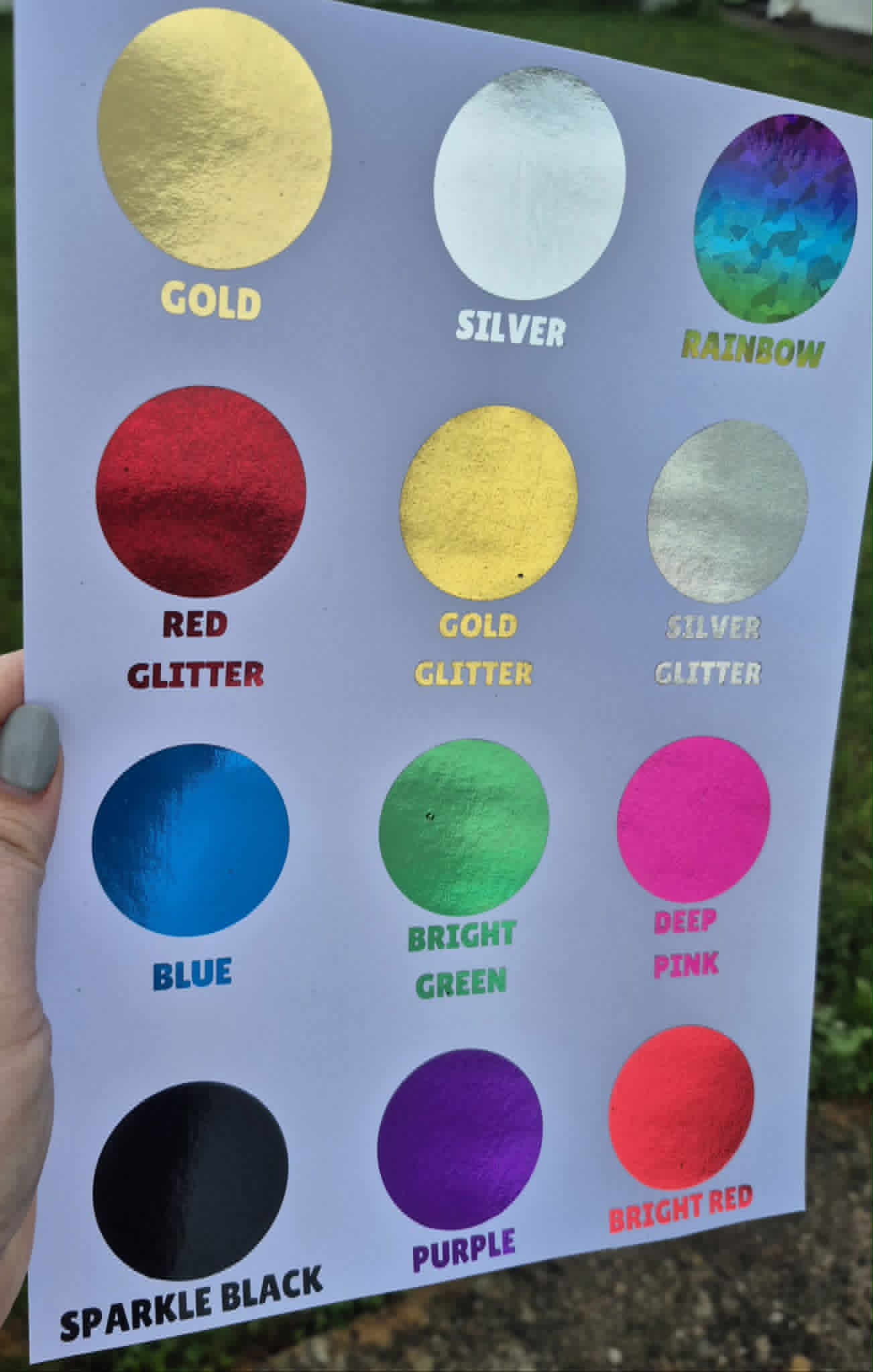 Custom Foiled A4 Size Print Sheets
