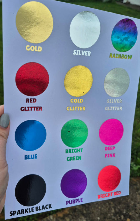 Custom Foiled A4 Size Print Sheets
