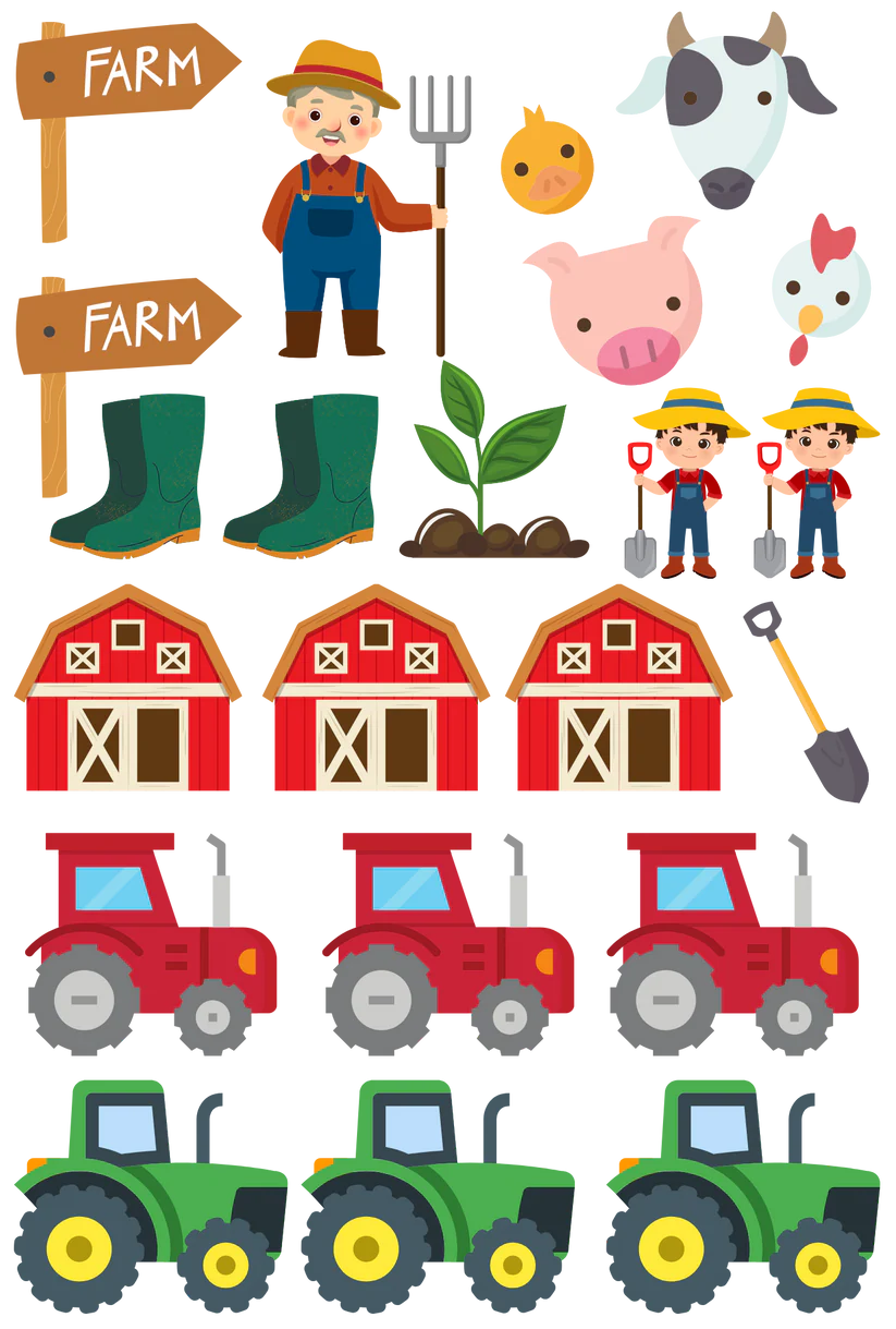 Farm - 13.5*20cm UV DTF Sheet