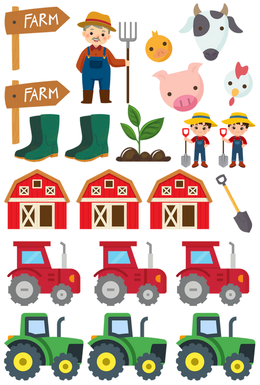 Farm - 13.5*20cm UV DTF Sheet