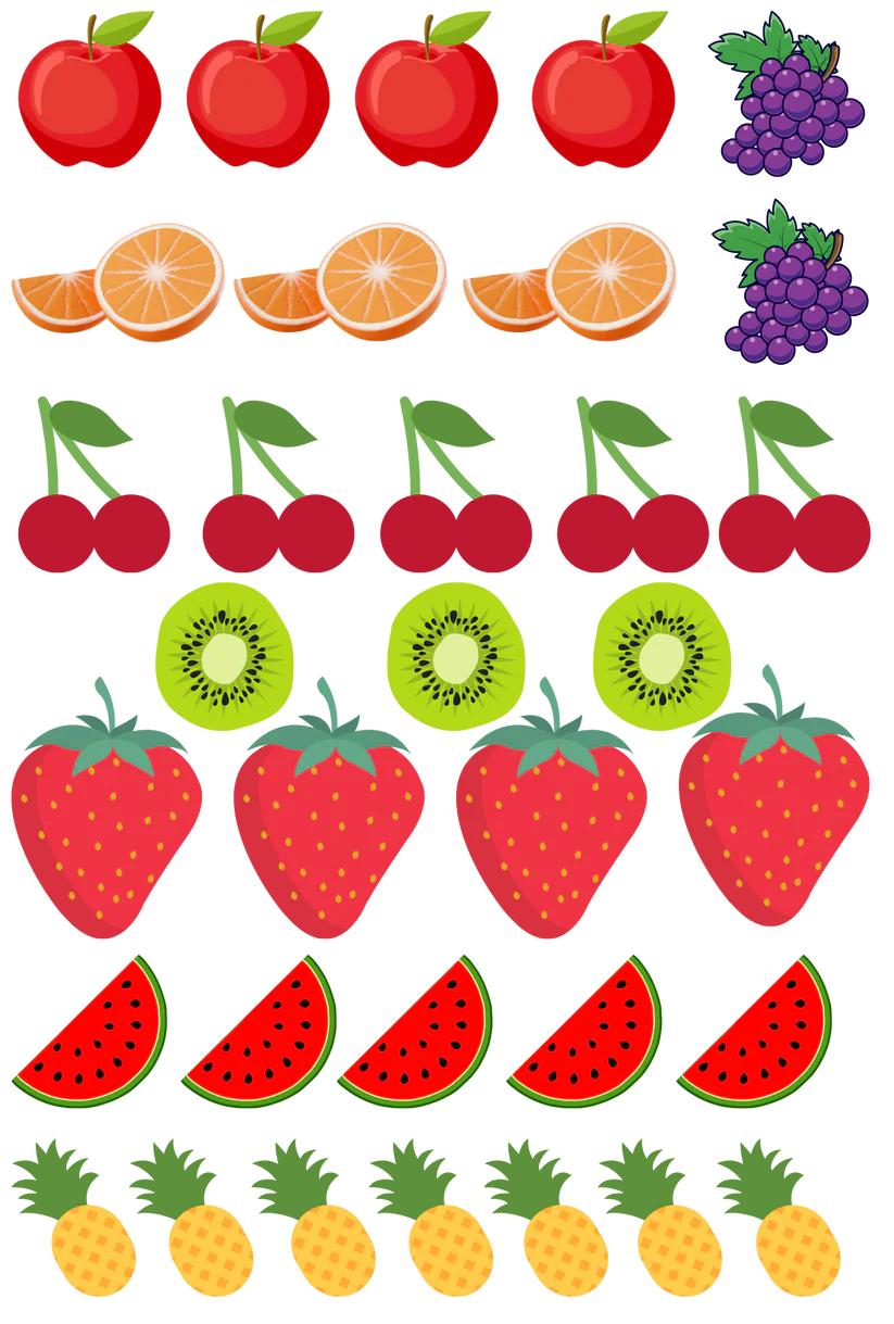 Fruit - 13.5*20cm UV DTF Sheet