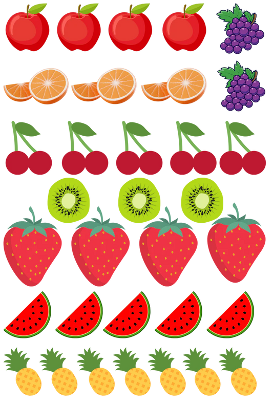 Fruit - 13.5*20cm UV DTF Sheet