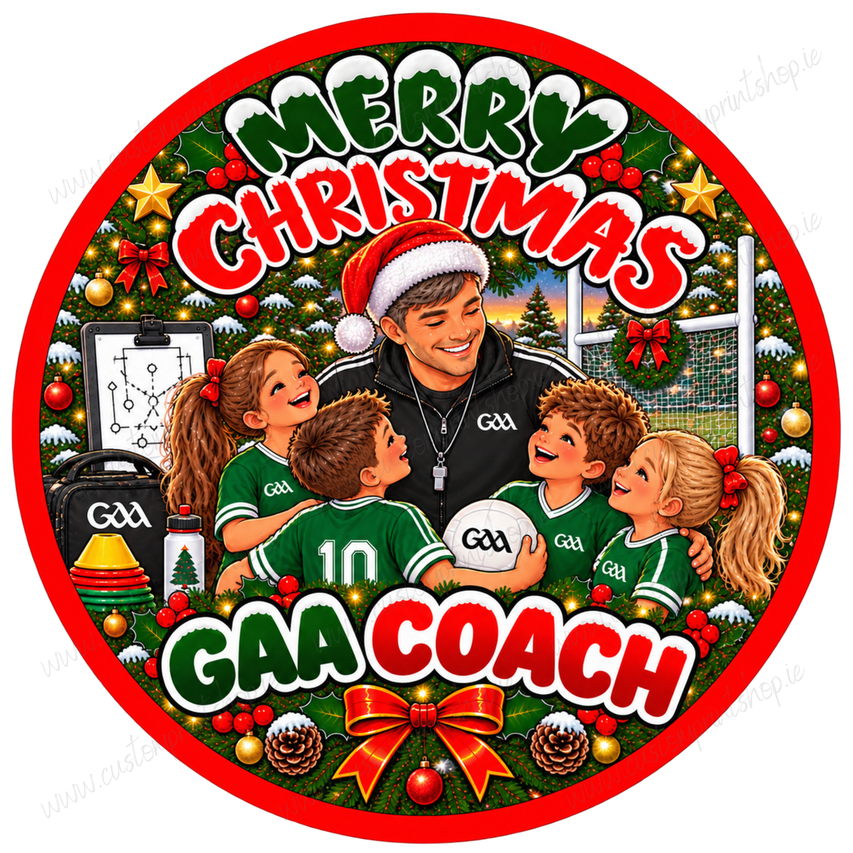 Printed Christmas Sweet Tub Labels