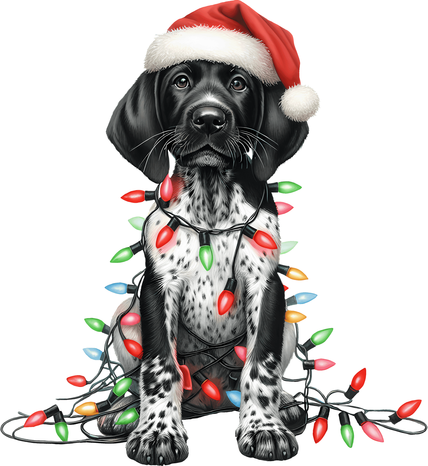 Dog Breed Christmas Lights DTF Transfer