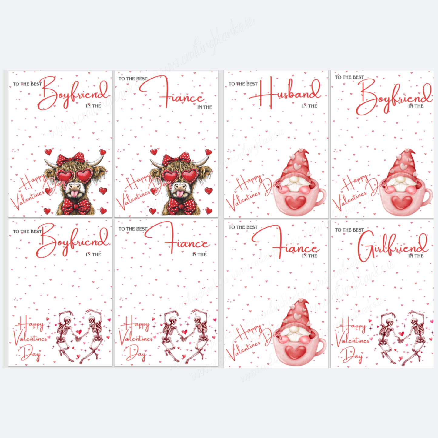 DIGITAL FILE - Girlfriend, Boyfriend & Fiance Valentines Galaxy Boards