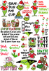 Grinch A4 size UV DTF