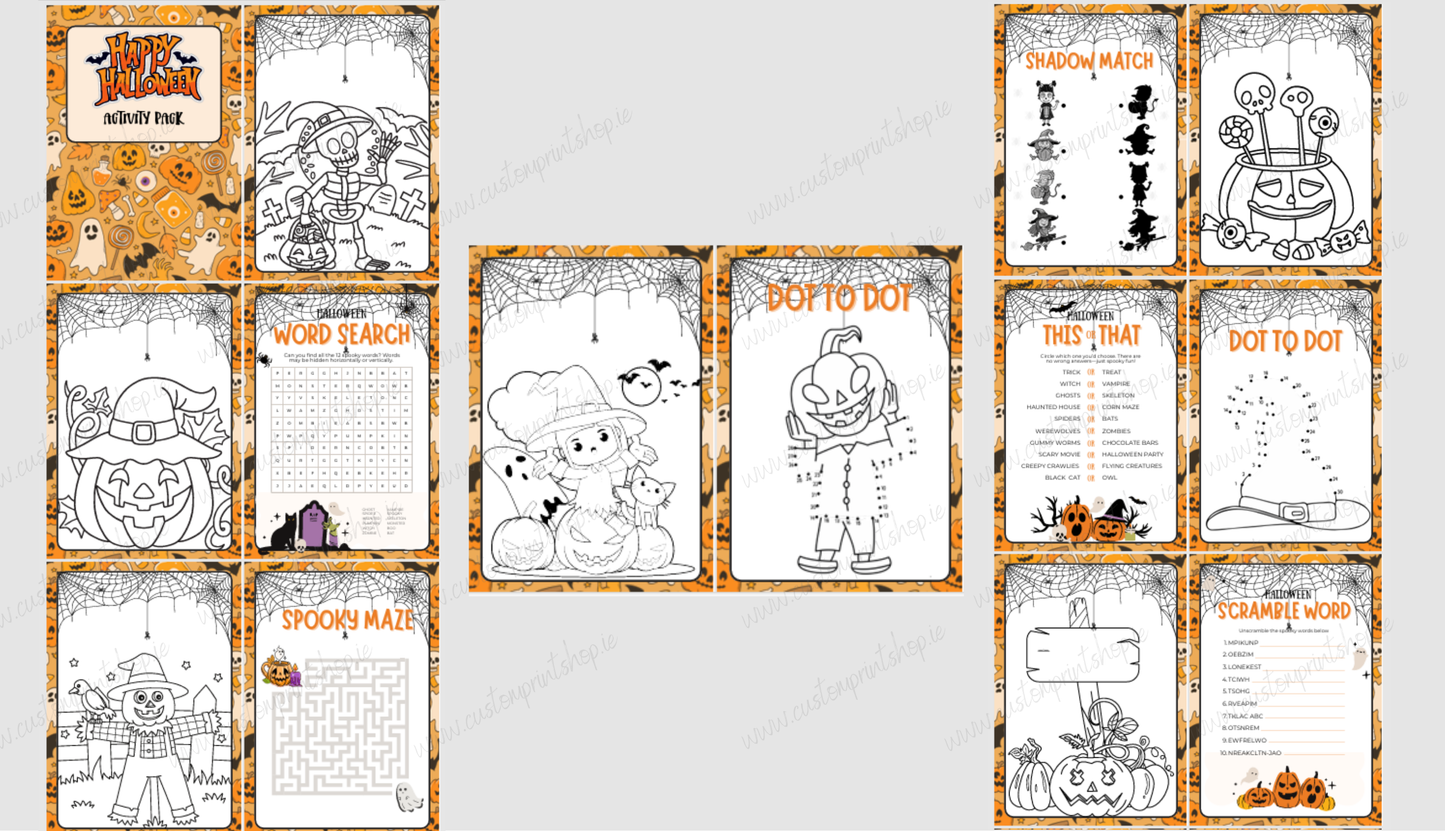 DIGITAL FILE - Halloween Activity Book