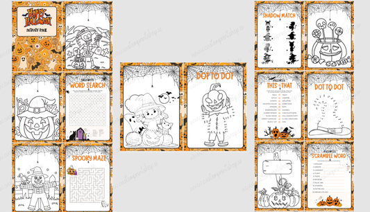 DIGITAL FILE - Halloween Activity Book