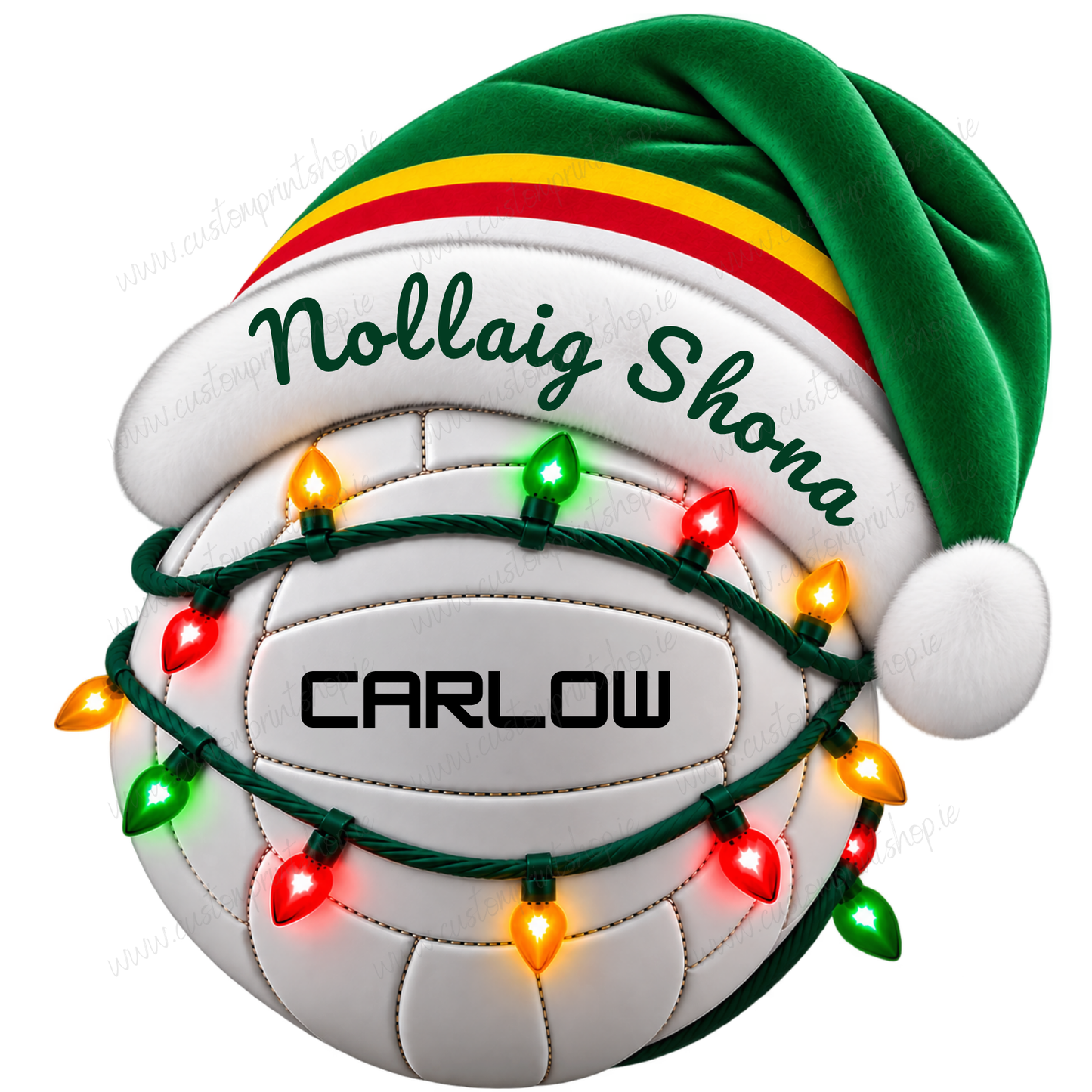 Irish County Christmas Football UV DTF Transfers