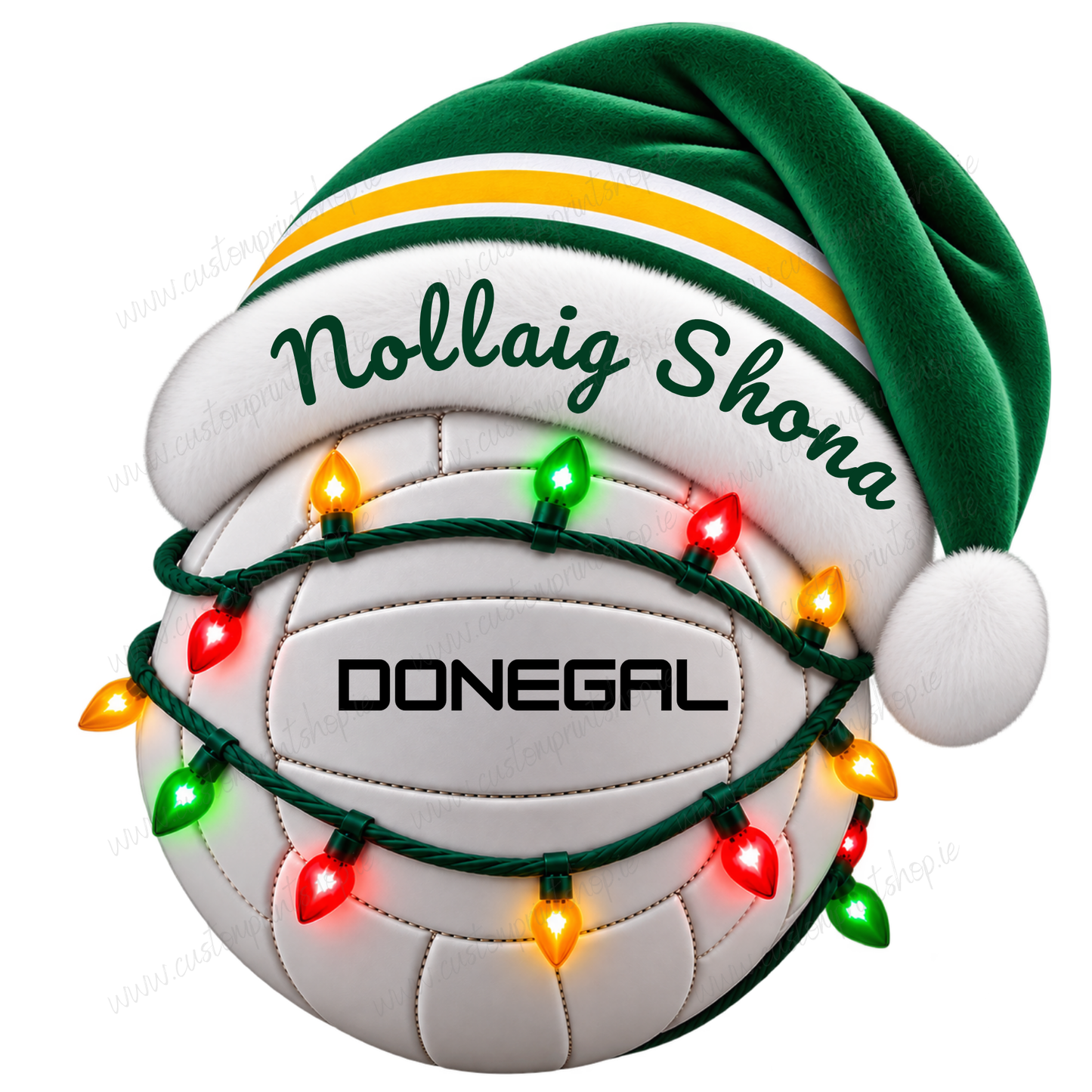 Irish County Christmas Football UV DTF Transfers