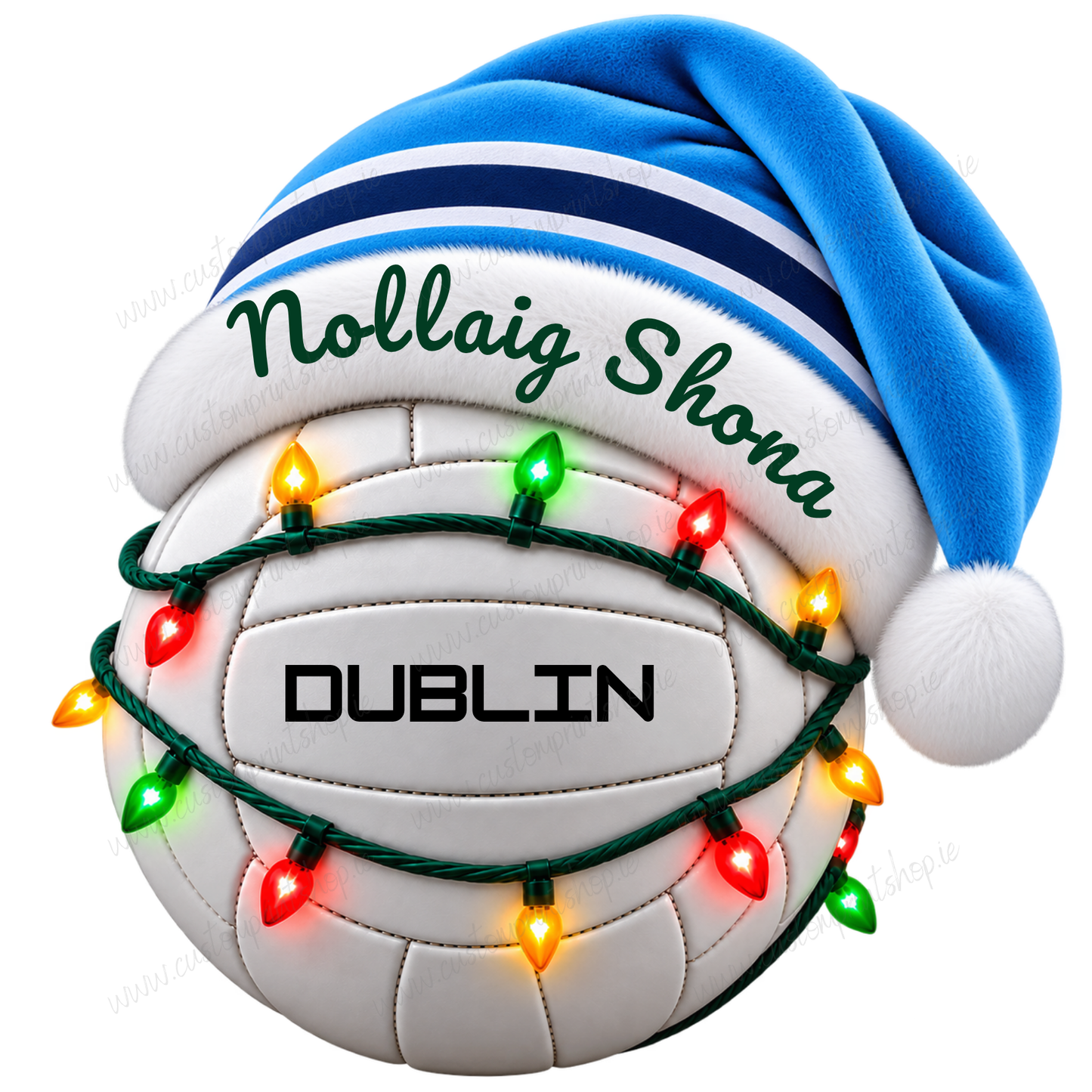 Irish County Christmas Football UV DTF Transfers
