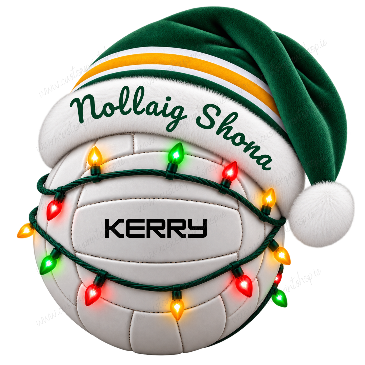 Irish County Christmas Football UV DTF Transfers