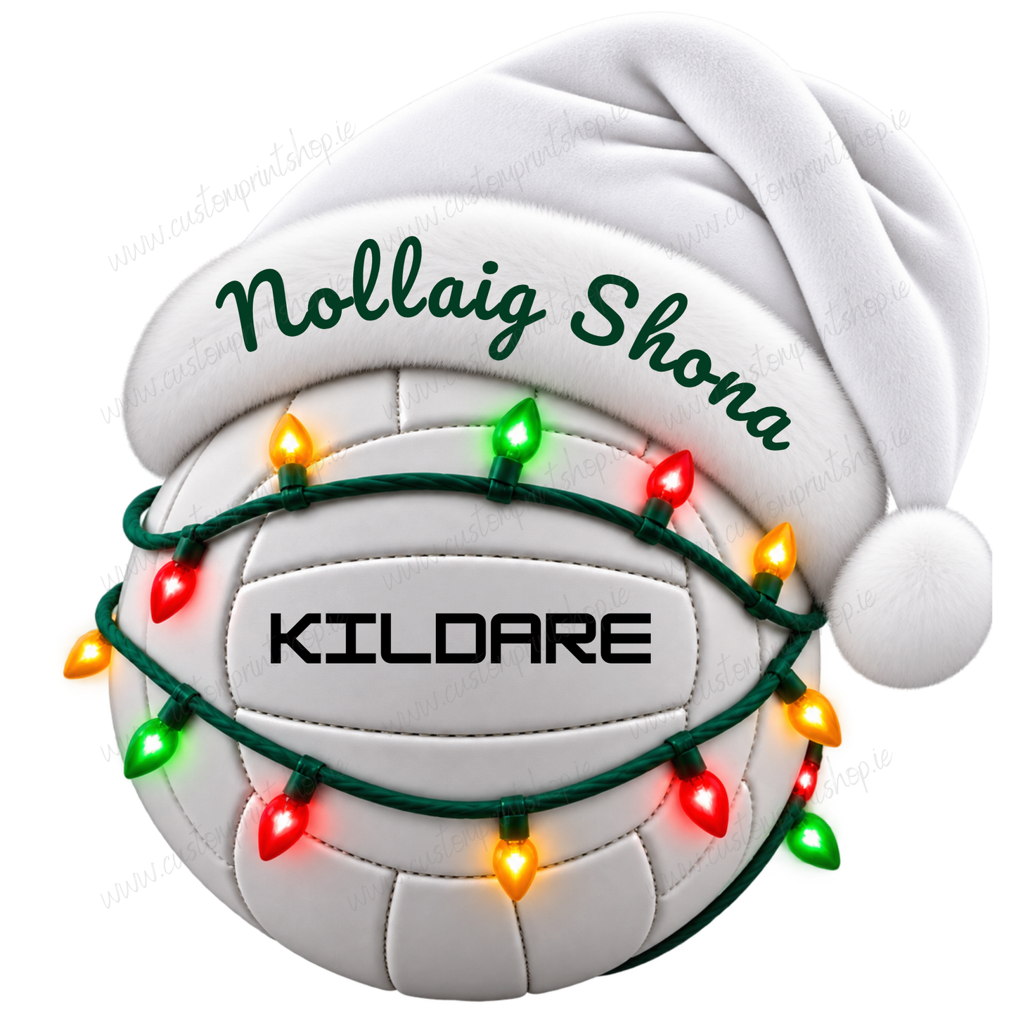 Irish County Christmas Football UV DTF Transfers