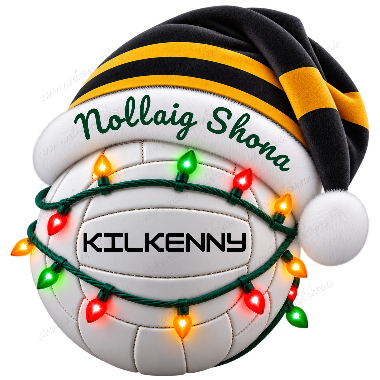Irish County Christmas Football UV DTF Transfers