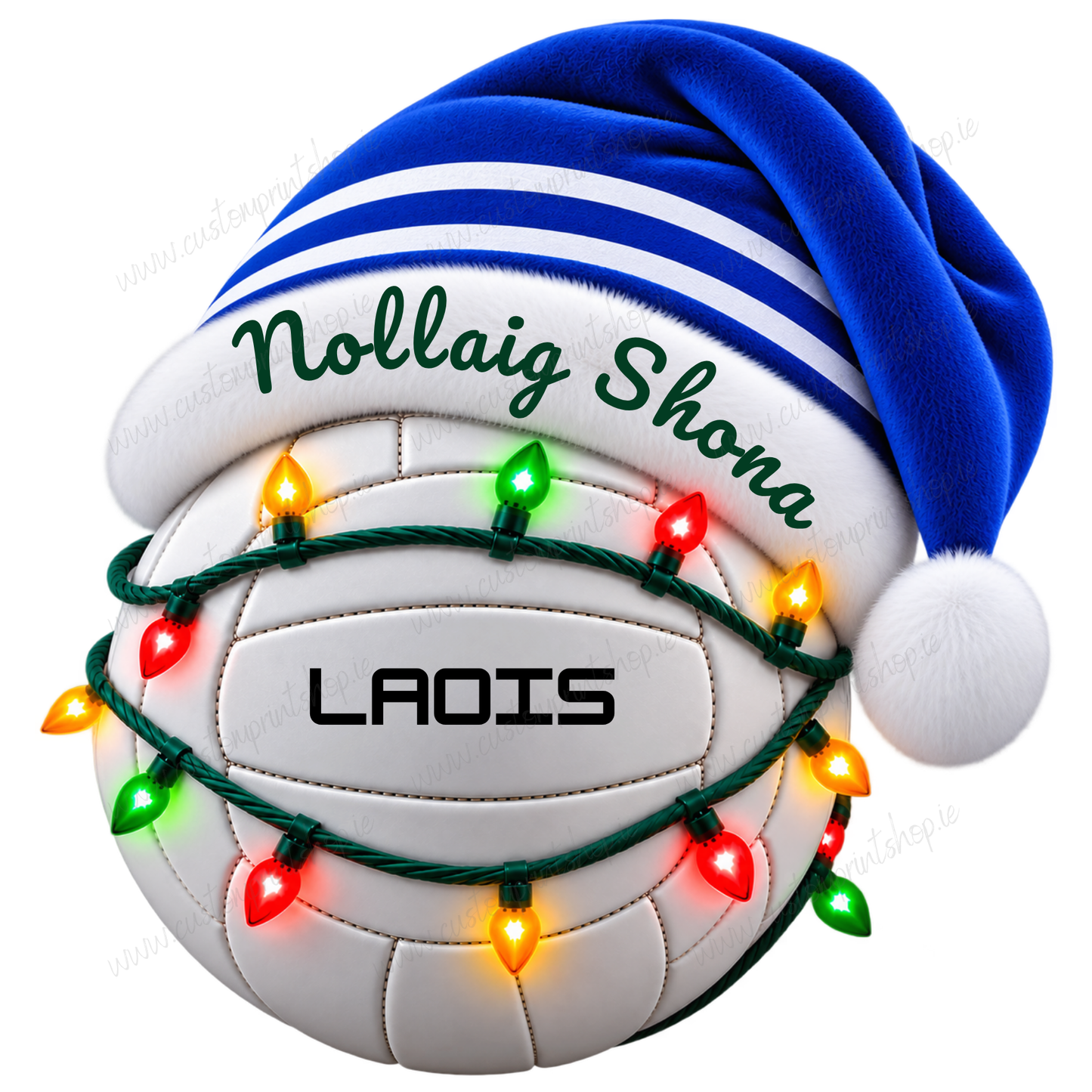 Irish County Christmas Football UV DTF Transfers