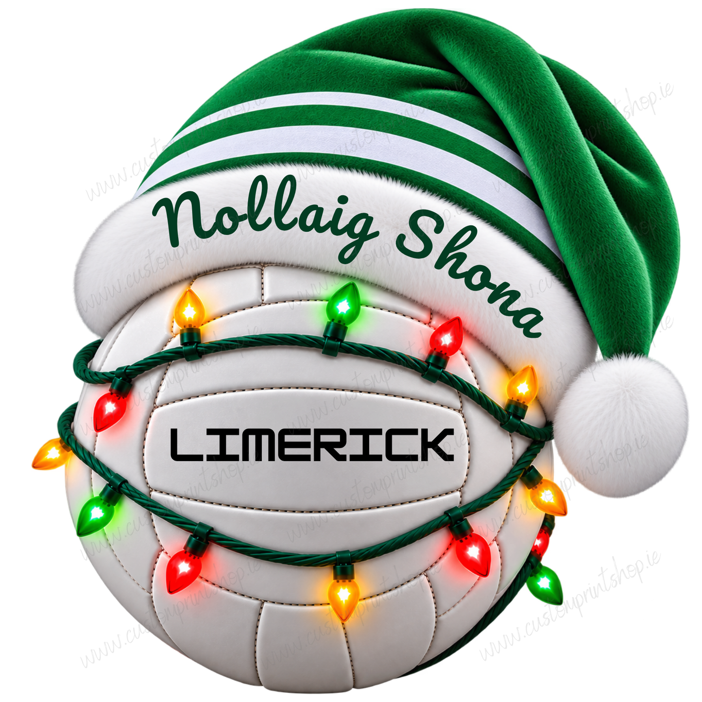 Irish County Christmas Football UV DTF Transfers
