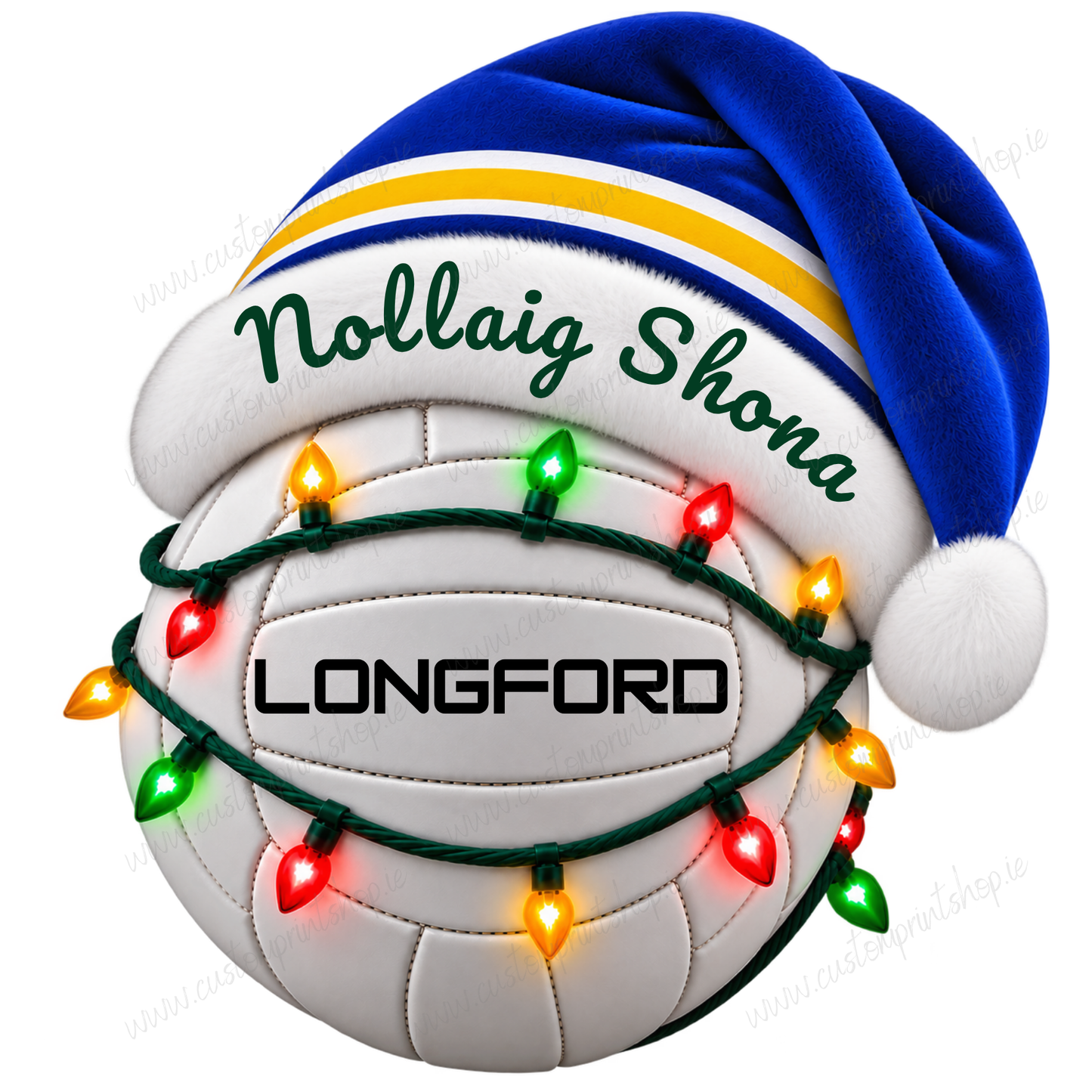 Irish County Christmas Football UV DTF Transfers
