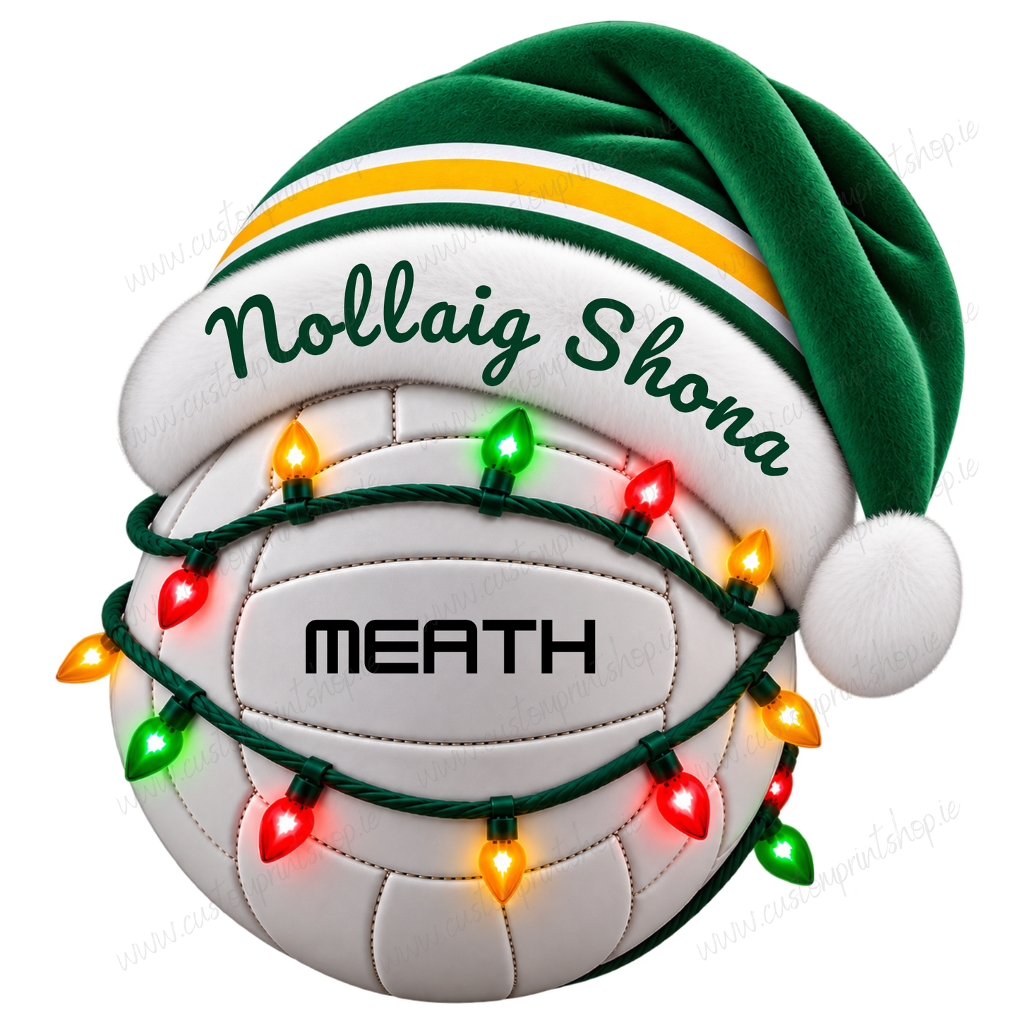 Irish County Christmas Football UV DTF Transfers