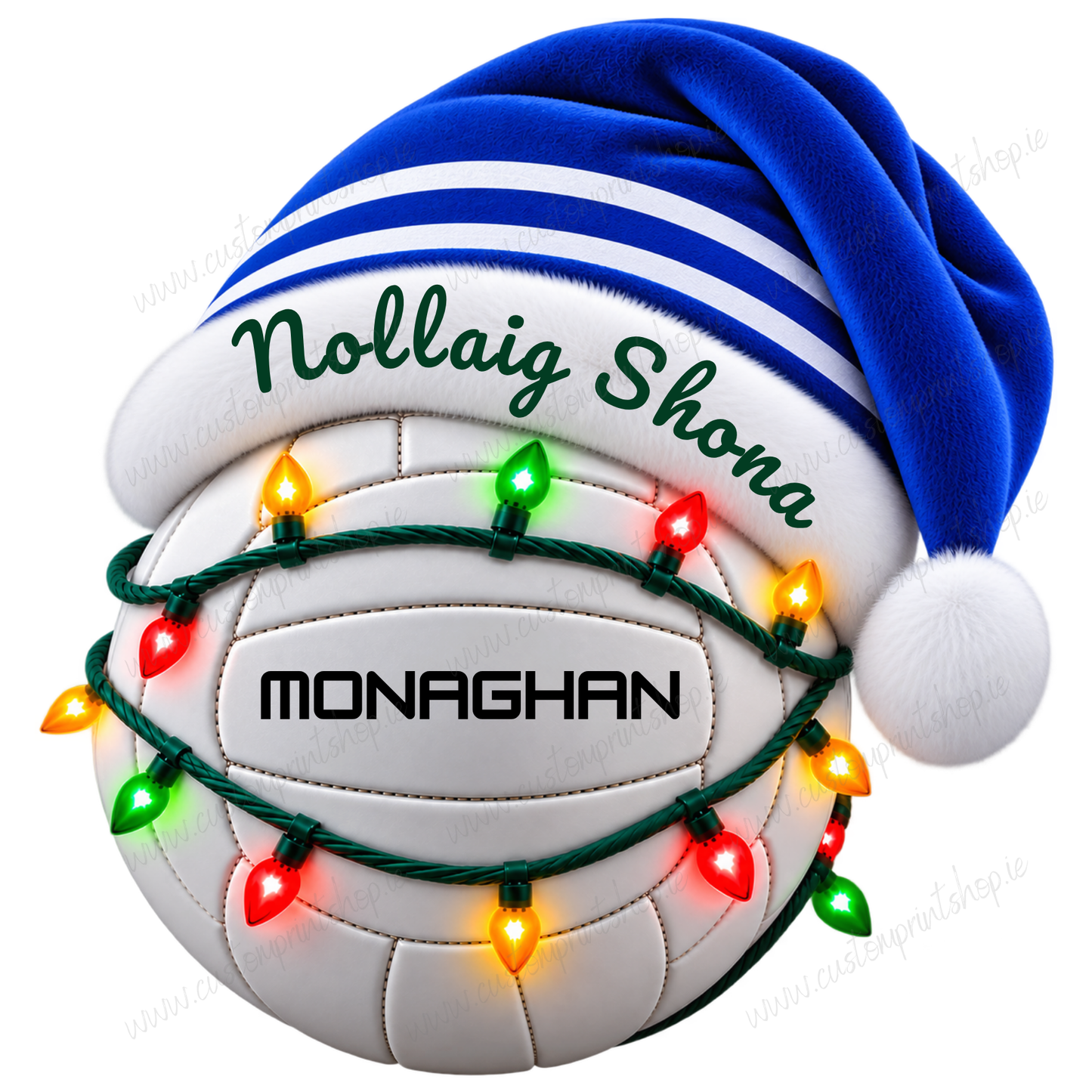 Irish County Christmas Football UV DTF Transfers