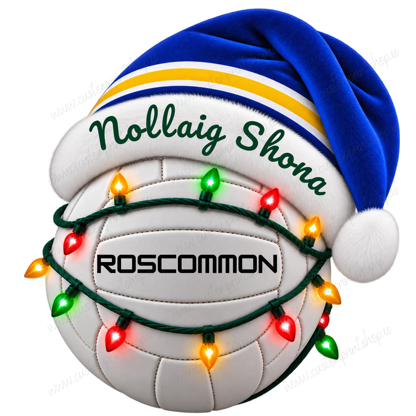 Irish County Christmas Football UV DTF Transfers