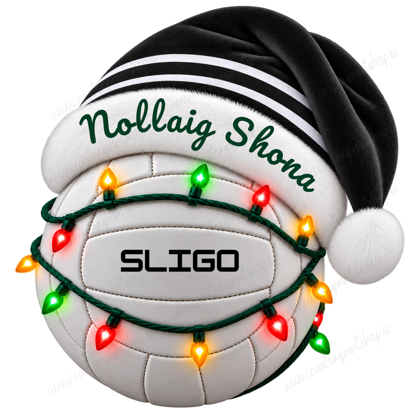 Irish County Christmas Football UV DTF Transfers