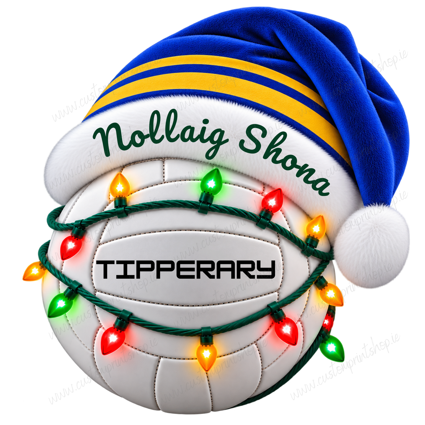 Irish County Christmas Football UV DTF Transfers