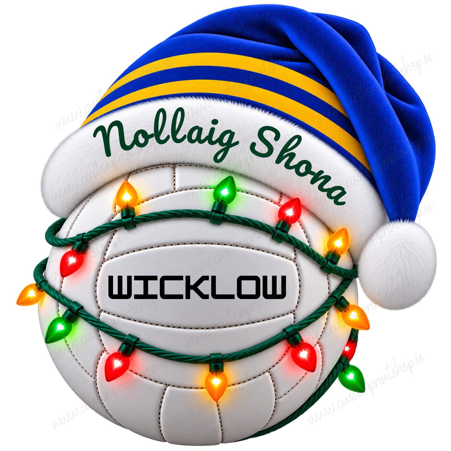 Irish County Christmas Football UV DTF Transfers