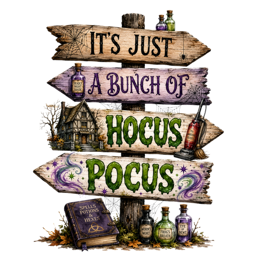 It's Just A Bunch Of Hocus Pocus UVDTF Transfer