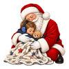Sensory Friendly Santa With Boy DTF Transfer