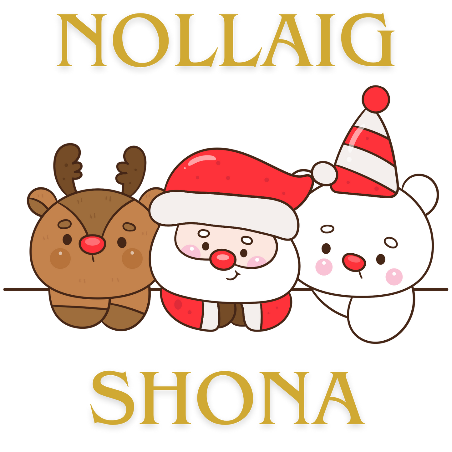Nollaig Shona Characters UVDTF Transfer